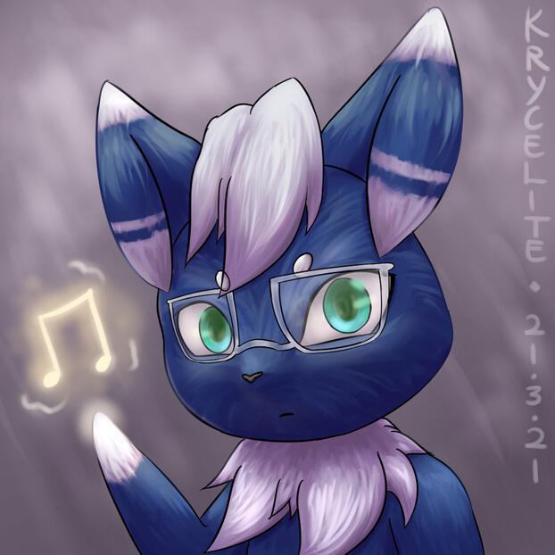 Meowstic glasses bust